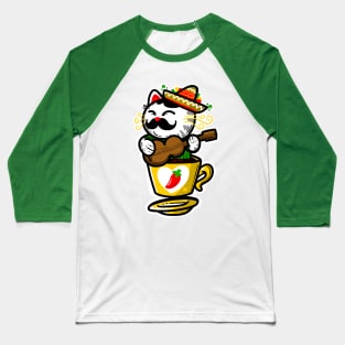 MEXICAN CAT Baseball T-Shirt